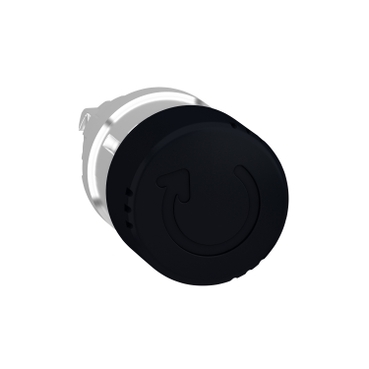 ZB4BS42 - cap de buton tip ciuperca diametru 30 negru, cu eliberare prin rasucire a zavorului diametru 22, Schneider Electric (multiplu comanda: 5 buc)