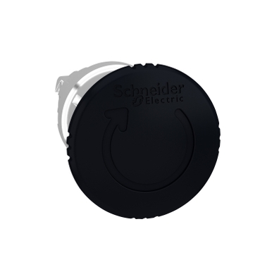 ZB4BS52 - cap de buton tip ciuperca diametru 40 negru, cu eliberare prin rasucire a zavorului diametru 22, Schneider Electric (multiplu comanda: 5 buc)