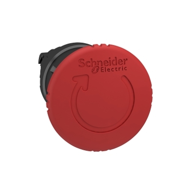 ZB4BS8447 - cap rosu diametru 40 buton oprire de urgenta, montaj diametru 22 cu rotire pentru deblocare, Schneider Electric (multiplu comanda: 5 buc)