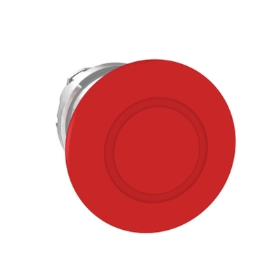 ZB4BT84 - cap diametru 40 buton oprire de urgenta diametru 22 rosu, declansare si bloc. prin apas./trag., Schneider Electric