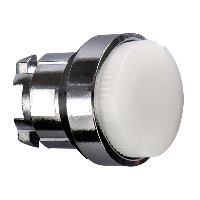 ZB4BW113 - cap alb aparent buton luminos diametru 22 cu revenire pentru integral LED, Schneider Electric