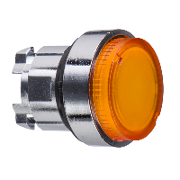ZB4BW153 - cap portocaliu aparent buton luminos diametru 22 cu revenire pentru integral LED, Schneider Electric (multiplu comanda: 5 buc)