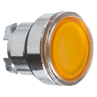 ZB4BW353 - capac de buton ilum. incastrat portoc. diametru  22, revenire cu arc, pt. LED integral, Schneider Electric