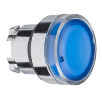 ZB4BW36 - cap buton ilum., incas., albastru diametru 22, rev. cu arc, pt. becuri BA9s, Schneider Electric