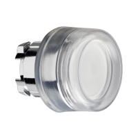 ZB4BW513 - cap buton luminos incastrat alb diametru 22 cu revenire pentru LED integral, Schneider Electric