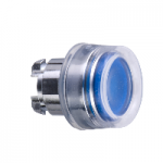 ZB4BW563 - Cap Buton Luminos Incastrat Albastru, Ã˜22 cu Revenire pentru Led Integral, ZB4BW563, Schneider Electric