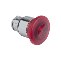ZB4BW643 - cap luminos rosu diametru 40 pentru ciuperca diametru 22 cu revenire pentru LED integral, Schneider Electric