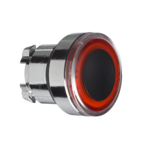 ZB4BW943 - cap buton luminos incastrat rosu diametru 22 cu revenire pentru LED integral, Schneider Electric
