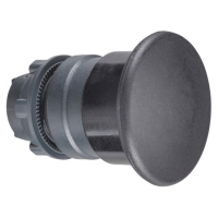 ZB5AC2 - cap rotund pt. buton diametru  22 - revenire cu arc - negru - tip ciuperca diametru  40 mm, Schneider Electric