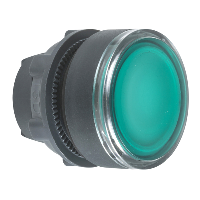 ZB5AH033 - cap de buton iluminat - diametru  22 - verde, Schneider Electric (multiplu comanda: 5 buc)