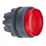 ZB5AH43 - Cap Rosu Aparent Buton Luminos Ã˜22 Apasa-Apasa pentru Led Integral, ZB5AH43, Schneider Electric