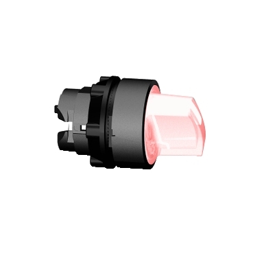 ZB5AK1243 - cap de selector iluminat - 2 pozitii - diametru  22 - rosu, Schneider Electric