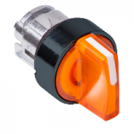 ZB5AK1753 - Cap Selector Luminos Portocaliu Luminos Ã˜22 3 Pozitii cu Revenire, ZB5AK1753, Schneider Electric