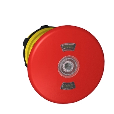ZB5AT8643M - cap rosu luminos buton Oprire de urgenta diametru 40 montaj diametru 22 declansare si blocare, Schneider Electric