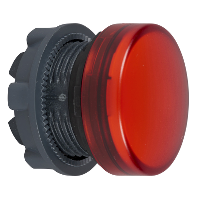 ZB5AV04 - capac de lampa pilot - diametru  22 - rotund - lentila simpla rosie, Schneider Electric