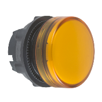 ZB5AV053 - capac de lampa pilot - diametru  22 - rotund - lentila simpla galbena, Schneider Electric