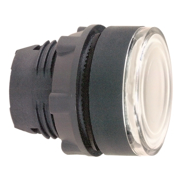 ZB5AW313 - cap de buton iluminat - diametru  22 - alb, Schneider Electric