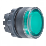 ZB5AW333S - Cap Buton Luminos Incastrat Verde Ã˜22 cu Revenire pentru Led Integral, ZB5AW333S, Schneider Electric