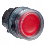 ZB5AW543 - Cap Buton Luminos Incastrat Rosu Ã˜22 cu Revenire pentru Led Integral, ZB5AW543, Schneider Electric