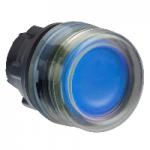 ZB5AW563 - Cap Buton Luminos Incastrat Albastru, Ã˜22 cu Revenire pentru Led Integral, ZB5AW563, Schneider Electric