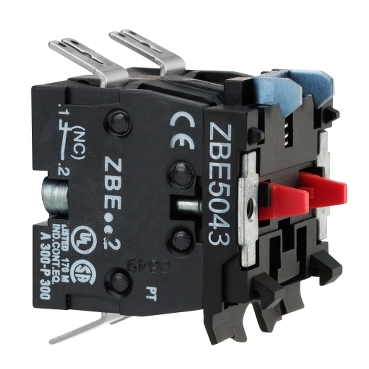 ZBE5023 - single contact block for head diametru 22 1NC Faston connector, Schneider Electric