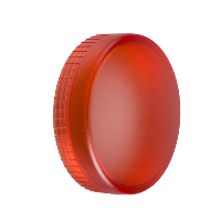 ZBV0143 - lentila simpla rosie pentru lampa pilot circulara diametru 22 cu LED integral, Schneider Electric (multiplu comanda: 10 buc)