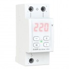 Voltage monitoring relay with current control